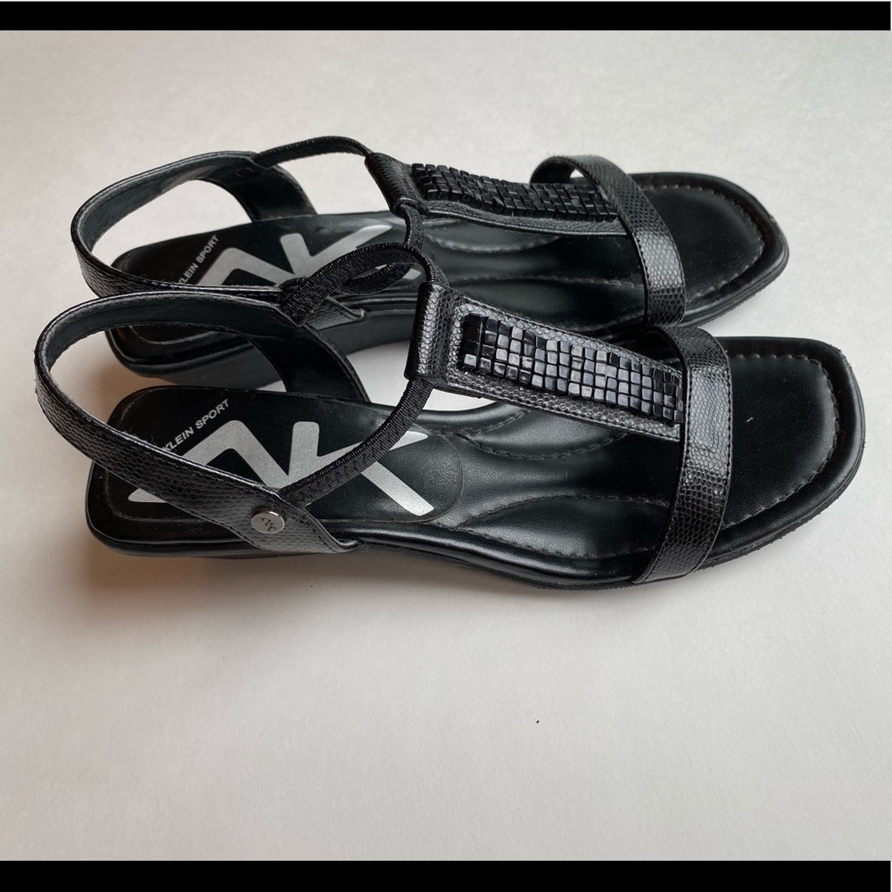 Anne Klein Sport Black Sandals 7.5